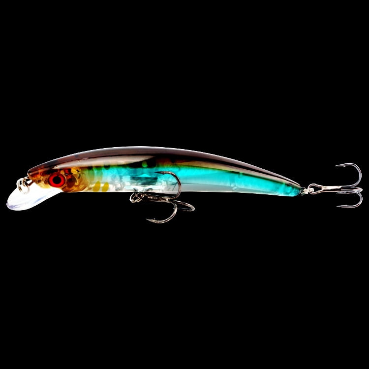 2PC Fishing Lures Jigs realistic silhouette 12cm 14g with Rattle Beads ...