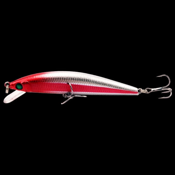 2PC Fishing Lures Jigs with Hook Minnow 28.9g Sea Fake Bait Plastic Sinking with Steel Beads Lure