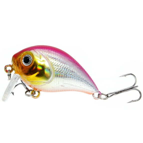 2PC Floating Bait 4.5CM 7G Fishing Hooks Wobbler Tackle Crankbait Artificial Lures With Hook