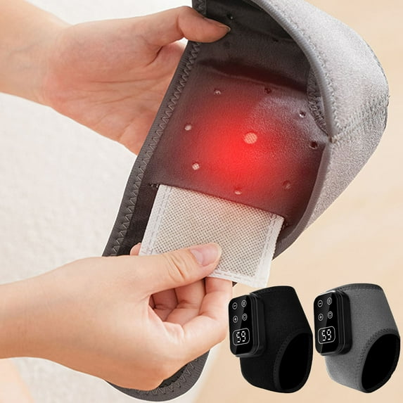 2PC Foot Renew Triple Method Massager, Advanced Wireless Portable Foot Massager, Triple Technology Foot Massager Ankle, Portable Foot Massagers for Home Office Travel Black