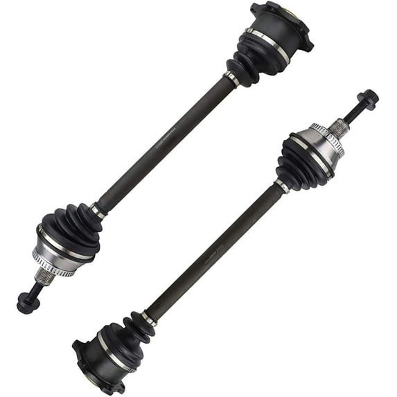 2PC Front LEFT & RIGHT Side CV Axle Drive Shaft Assembly for 2002 Audi A4 Quattro 1.8L; w/Manual Trans; Trans.Code FTZ