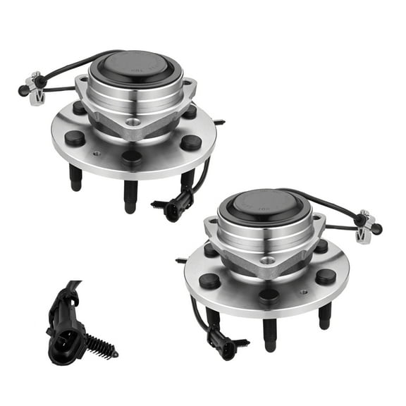 2PC Front Wheel Hub Bearing Assembly For 1999-2004 Chevrolet Silverado 1500 RWD