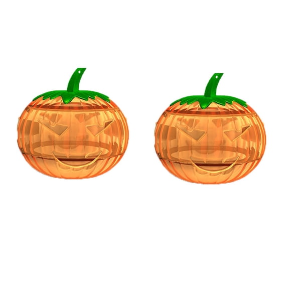 2PC Fruit Fly Traps for Indoors, Pumpkin Shaped Fly Catcher, Fruit Flies Trap, Hanging Reusable Small Bug Catcher, Outdoor Garden Pest Trapper, Fly Trap, Fly Traps for Kitchen, Indoor Gnat Traps