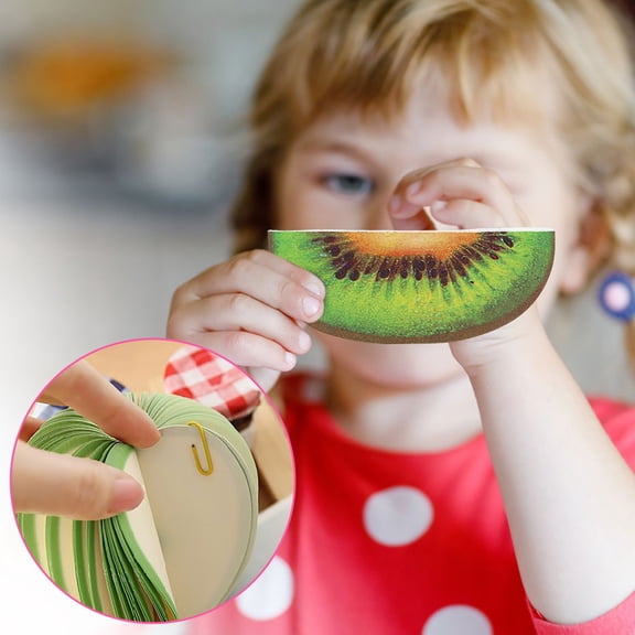 2PC Fruit Shaped Note Paper Set Apple and Pear Designs, Creative Desktop Memo Pads for Office Study and Daily Reminders, Unique Stationery Decoration Stationery Supplies