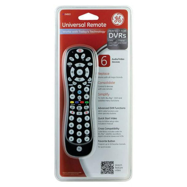 2PC GE Programmable Universal Remote Control