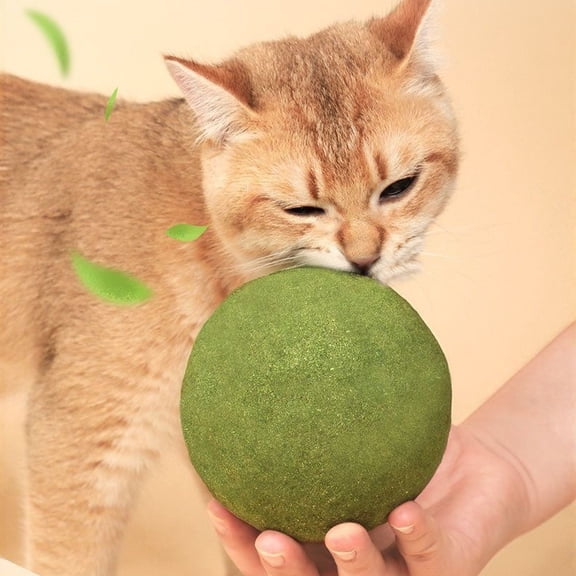 2PC Giant Cat Catnip Ball for Cats, 4" Inches Huge Cat Catnip Toy | Indoor Cat Licking Chewing Toy Ball Game,giant catnip ball
