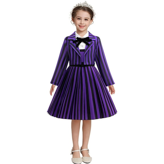 2PC Girls Costume Uniform Academy School Suits Halloween Cosplay Outfits 7-8Y
