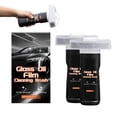 thumbnail image 1 of 2PC Glass Oil Film Remover for Car, 3.4oz/100ml Roll-On Glass Compound with Cleaning Board, Removes Oil Film & Smudges, Improve Windshield Clarity for Safe Driving, 1 of 10