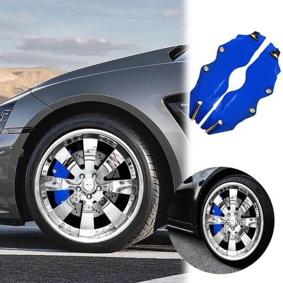 2PC Gloss Brake Caliper Wheel Cover Universal Auto Rim Decor Shell Sport Car Exterior Styling Modification Daily Driving Accessory