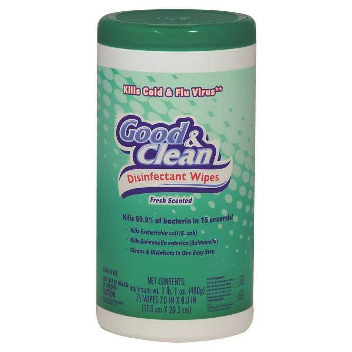 2PC Good Clean 75 Count Good Clean Disinfecting Wipes Fresh Scent