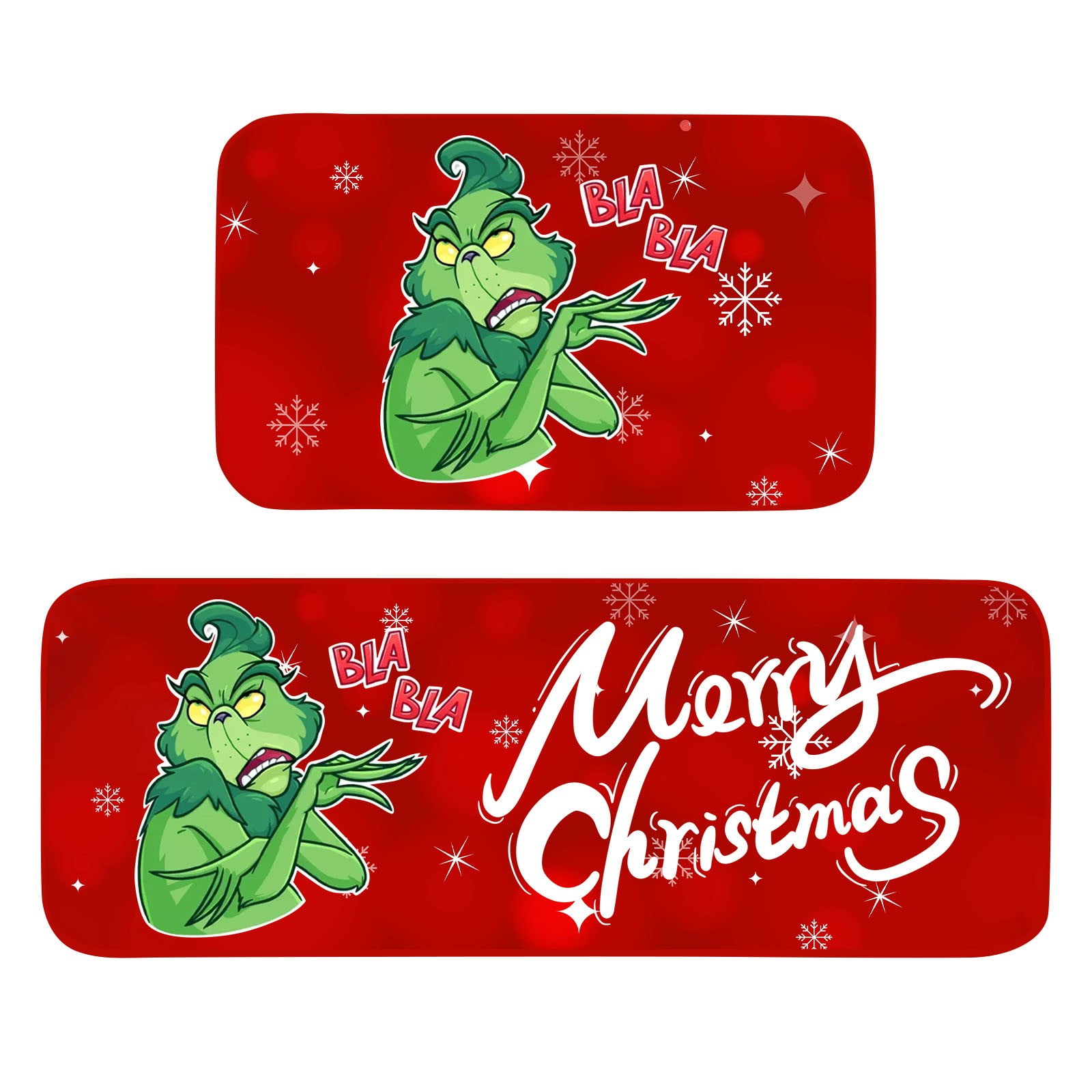 2PC Grinch Doormat Dinosaur Door Mat Kitchen Mat Bedroom Living Room