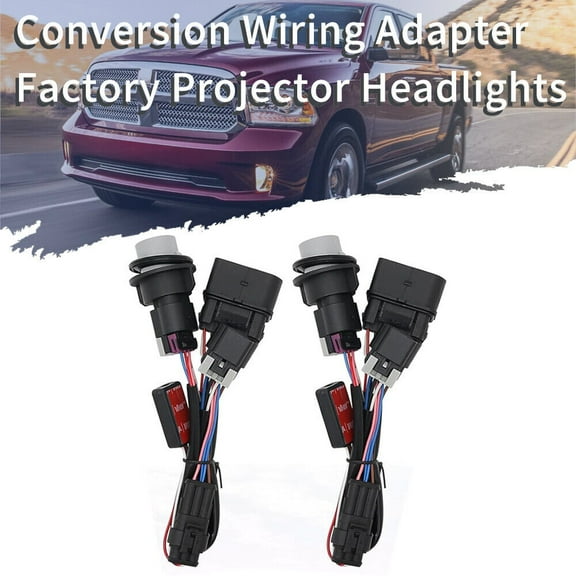 2PC Headlight Wiring Harness LH RH For 2013-2018 Dodge Ram 1500 2500 3500