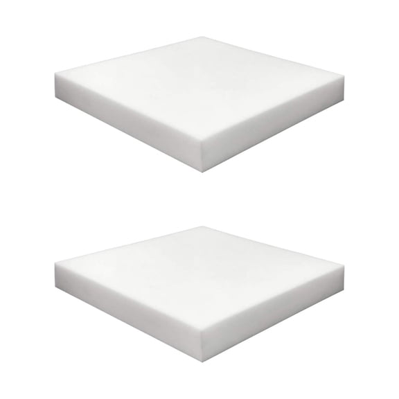 2PC High Density Thick Upholstery Foam, Cushion Replacement Pad for Seats Pillows Chairs and Craft Projects, High Density Foam for Sofa Couch Repair,16x20 Inch