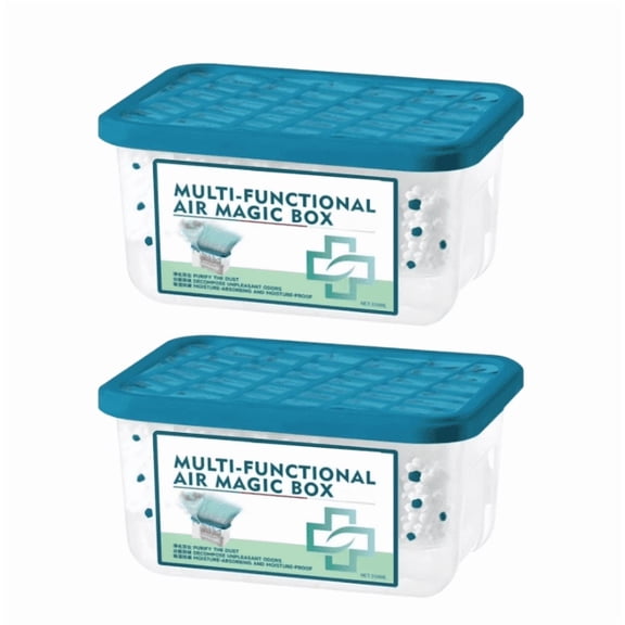 2PC Indoor Air Purification Dust Removal Magic Box - Air Magic Box - Long-Lasting Freshness Dust Removal Box, Dust Removal & Fresh Air for Any Room