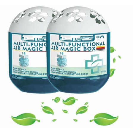 2PC Indoor Air Purification Dust Removal Magic Box,Plant Extract Formula Multi-Functional Air Magic Box