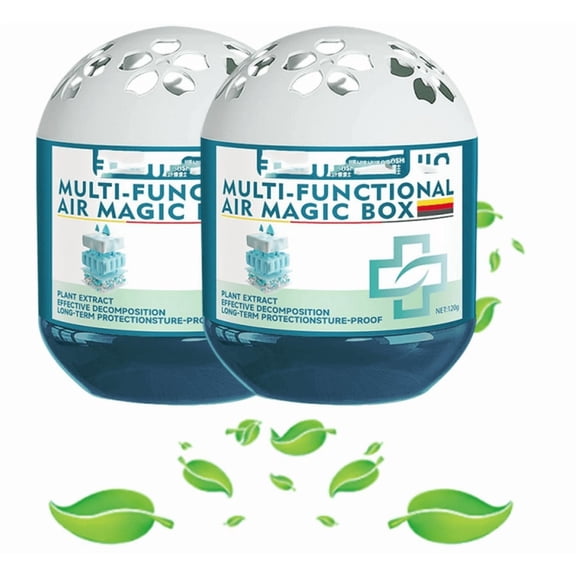 2PC Indoor Air Purification Dust Removal Magic Box,Plant Extract Formula Multi-Functional Air Magic Box