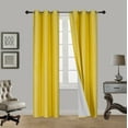 thumbnail image 1 of 2PC Insulated Lined 100% Heavy Thick Blackout Grommet Window Curtain Panels, 1 of 2