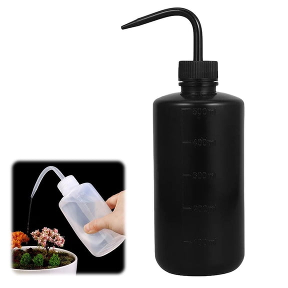 2PC Irrigation Bottle - 500ml Plastic Squeezes Bottle,Indoor Plant Watering Bottles with Long Nozzle,Exactly No-leaksSqueeze Wash Markings Bottles,for Plant Watering,Art Projects,Cleaning