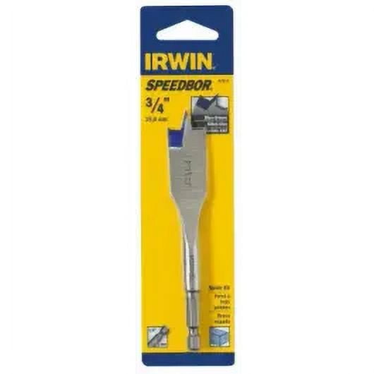 2PC Irwin 87912 Speedbor 3/4 By 4 Inch Flat Wood Boring Spade Bit