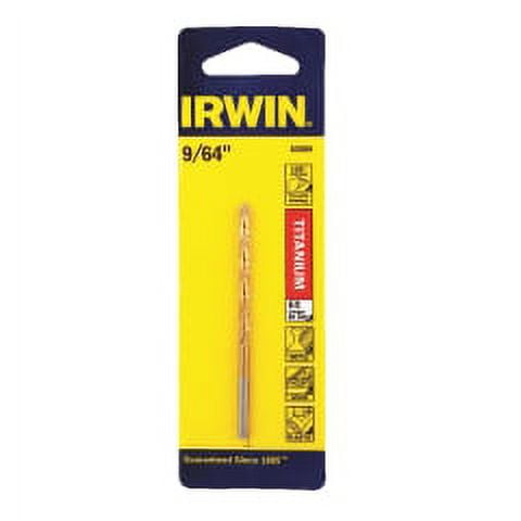 2PC Irwin Irwin - 63909 - 9/64 in. x 2-7/8 in. L High Speed Steel Drill Bit 1/pc.