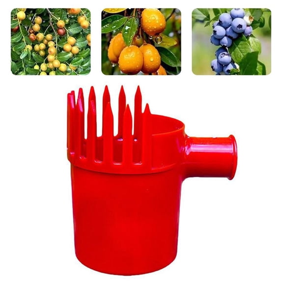 2PC Jujube Picker Fruit Harvesting Tool, Portable Berry Picker Head for Small Fruits, Easy High-Branch Picking for Backyard Garden