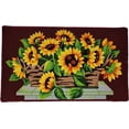 thumbnail image 1 of 2PC KITCHEN RUG FLOWER BASKET, 1 of 2