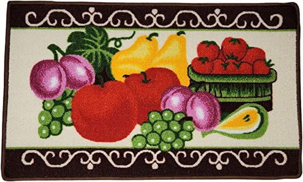 2PC KITCHEN RUG FRUITS TIME - Walmart.com