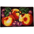 thumbnail image 1 of 2PC KITCHEN RUG PEACH & BLUE BERRY, 1 of 2
