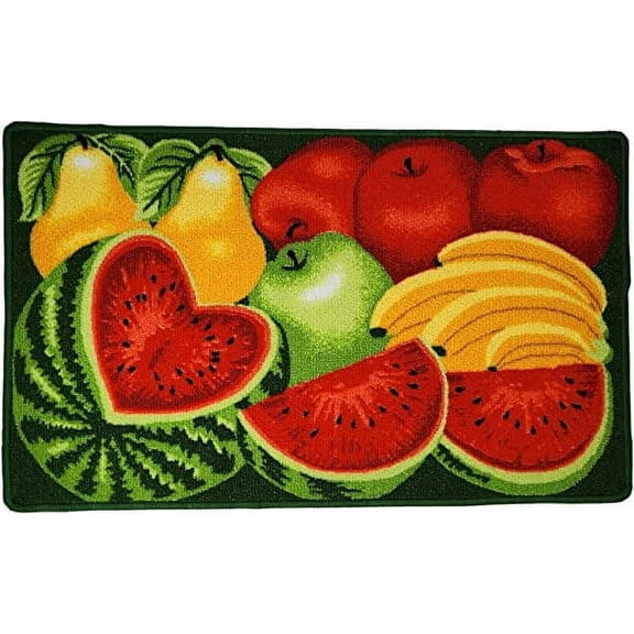 2PC KITCHEN RUG WATERMELON