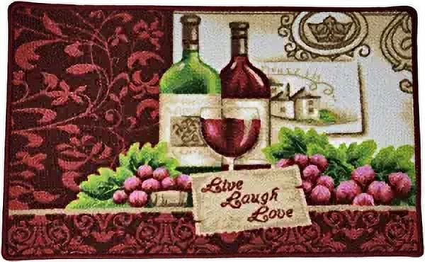 2PC KITCHEN RUG WINE & CHAMPAGNE - Walmart.com
