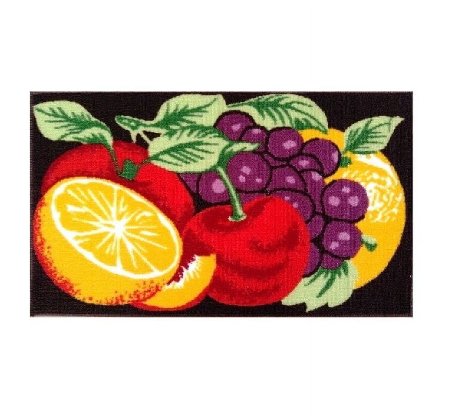 2PC KITCHEN RUG YUMMY FRUITS
