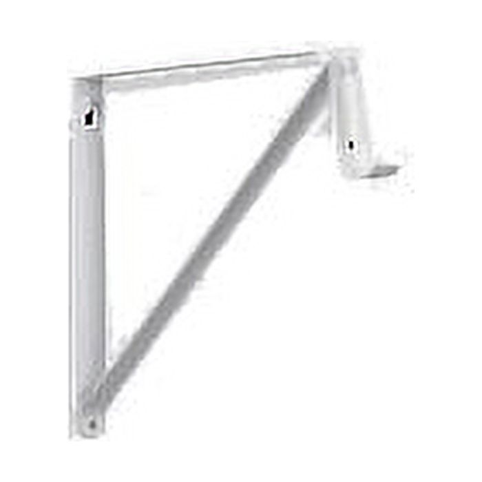 2PC Knape & Vogt Shelf & Rod Bracket, White