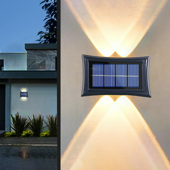 2PC LED Outdoor Solar Spotlights, Waterproof Garden Lights, Wireless Solar Powered Landscape Lighting, Ideal for Courtyards, Yards, Walkways
