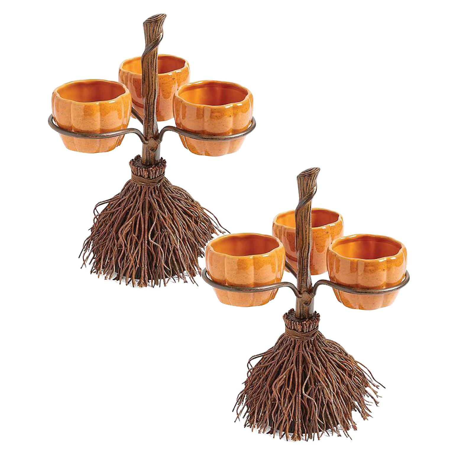 2PC Large Cereal Bowls,Halloween Pumpkin Snack Bowl Stand Halloween