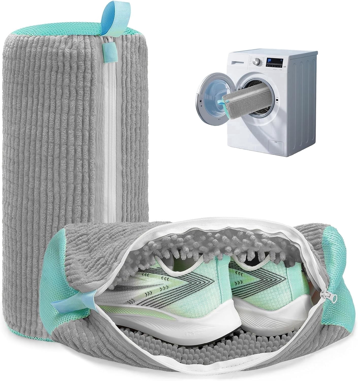2PC Laundry Shoe Washing Bag, Reusable Bag with Self-Locking Zipper ...