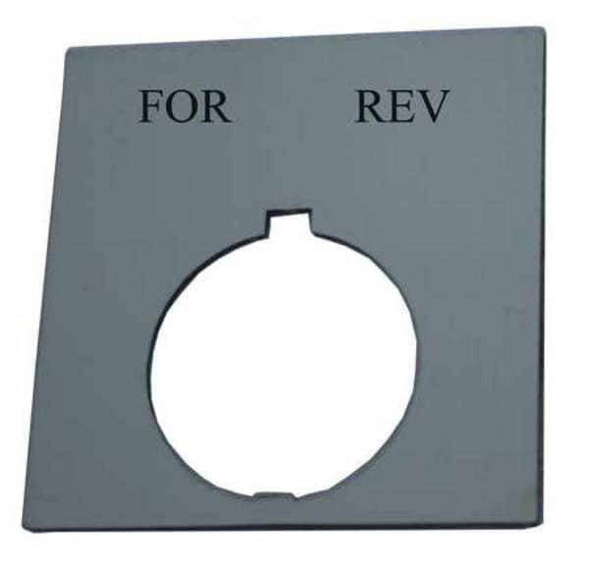 2 pc, Eaton Legend Plate, Square, For.Rev., Black - Walmart.com