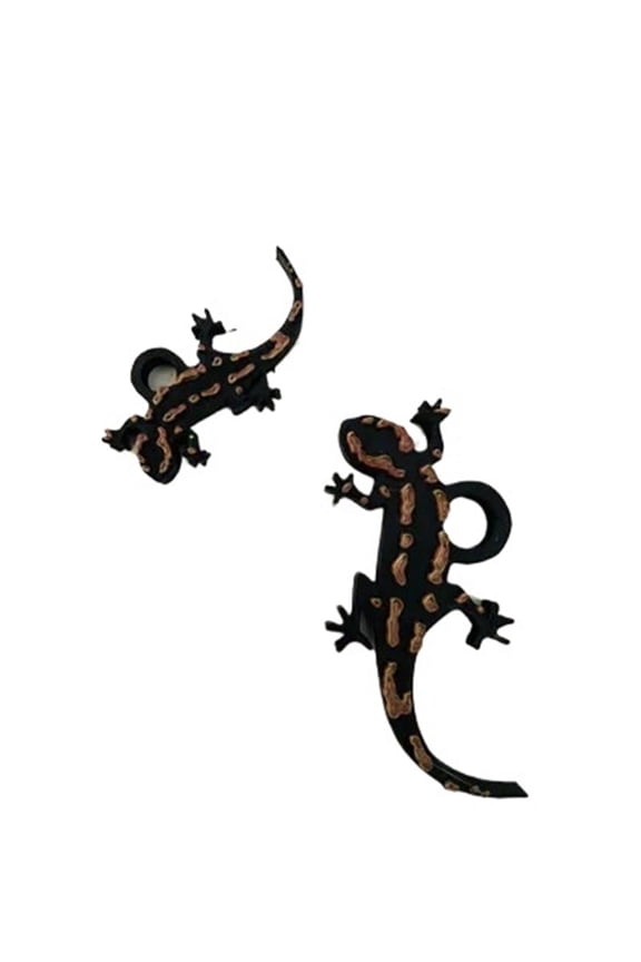 2PC Lizard Keychain 3D Printing Ornament