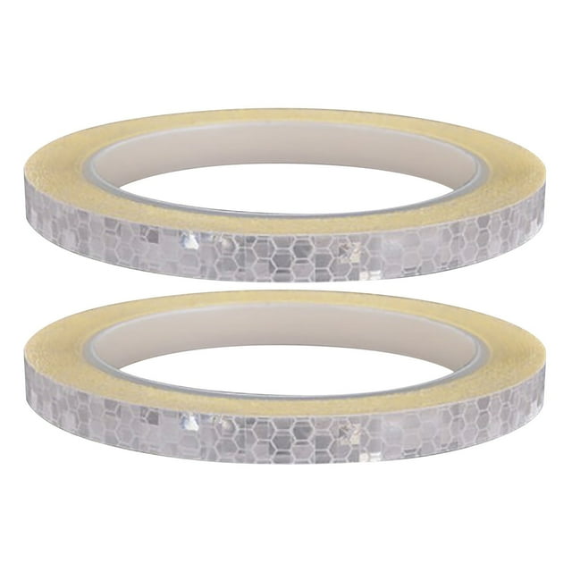 2PC Luminous Equipment Stickers Bicycle Motorcycle Wheel Stickers Bicycle Reflective Stickers