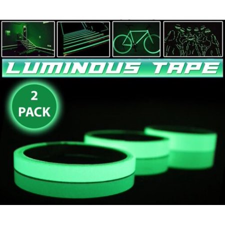 2PC Luminous Tape Self Adhesive Glow In The Dark Wall Sticker Fluorescent Light