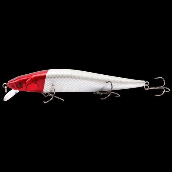 2PC Lures 23g Big Minnow with Rattle Beads Floating Plastic Hard Bait Fishing Gear Fake Bait