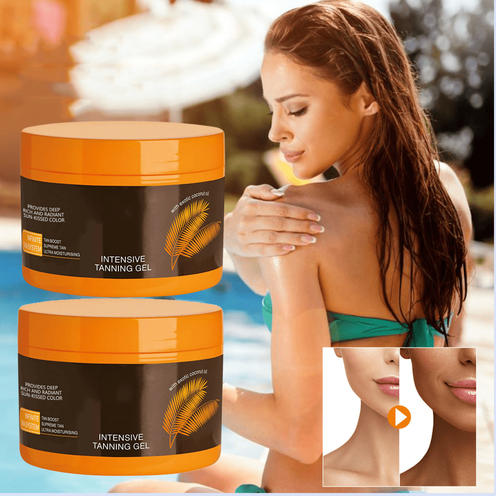 2PC Luxury Intensive Tanning Gel, Intensive Tanning Luxe Gel, Natural