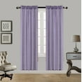 thumbnail image 1 of 2PC MR2 LILAC SOLID SILK SEMI SHEER ROD POCKET WINDOW CURTAIN PANEL LIGHT FILTERING 55" W X 95" L EACH PC, 1 of 1