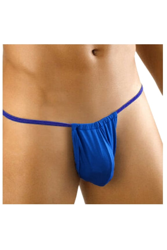 2PC Men's Underwear Briefs T-back Thin Thong Low-Waisted Comfortable Underpant Saving on Clearance