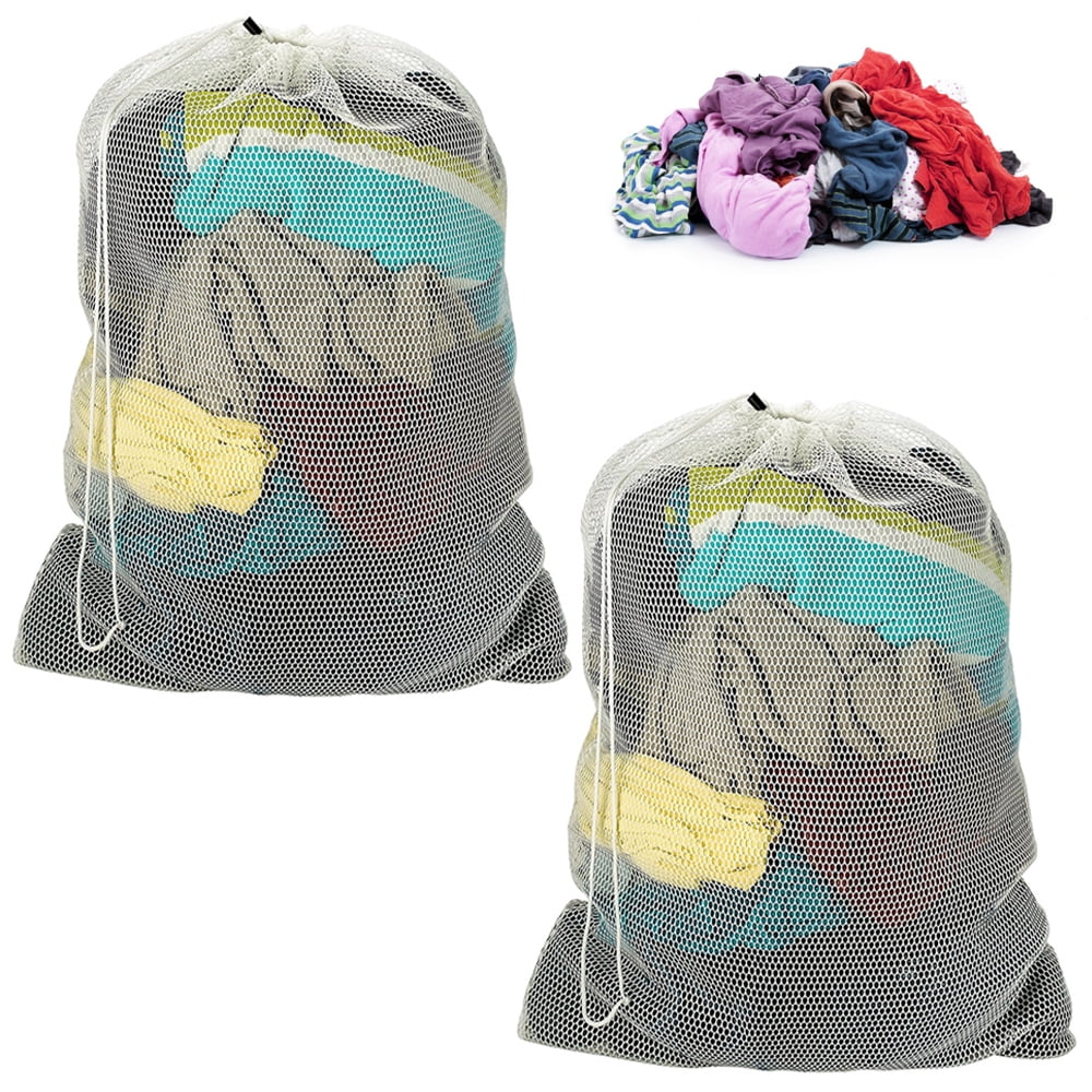 Bags Mesh Laundry Bags With Drawstring Durable Wash Bag For Delicates  Garment Laundry Mesh Bag For Family College Dorm - AliExpress