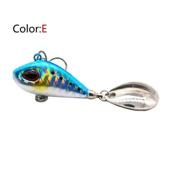 2PC Metal Mini With Spoon Fishing Lure 6g10g17g25g 2 Centimeters Fishing Pino Crankbait Vibration Sinking Spinner