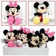 thumbnail image 1 of 2PC Mickey & Minnie 10" Plush with Hangtag in PDQ- 1 PC EACH, 1 of 1