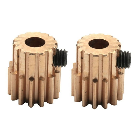 2PC Model Car 14T Motor Gear 0.5M Module R86044 Metal Pinion Gears for 86100 1:10 RC Cars Accessories