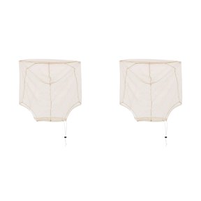 2PC Mosquito Bug Head Net, Protective Bug Face Netting, Hat Compatible Cover for Camping Hiking Fishing Gardening, Mosquito Head Net with Better Face Neck Sealing,20.5x24 Inch