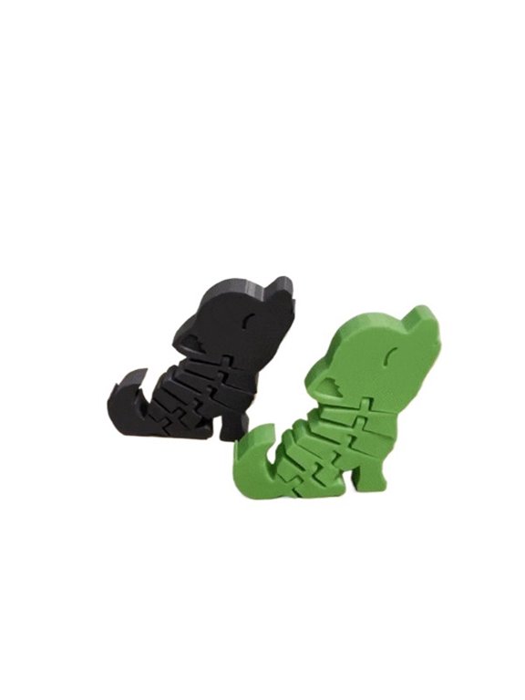 2PC Movable Wolf - Wolf Shape Keychain 3D Printing