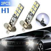 2PC New H1 6000K Super White 55W LED Headlight Bulbs Kit Fog Driving Light